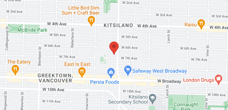 map of 2807 W 7TH AVENUE